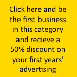 Be the first business in this category and recieve a 50% discount on your first year's advertising