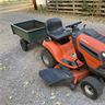 Tractor Mower With Utility Wagon