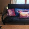 Futon Sofa and Pillows