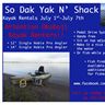 Kayak Rentals July 1-July 7